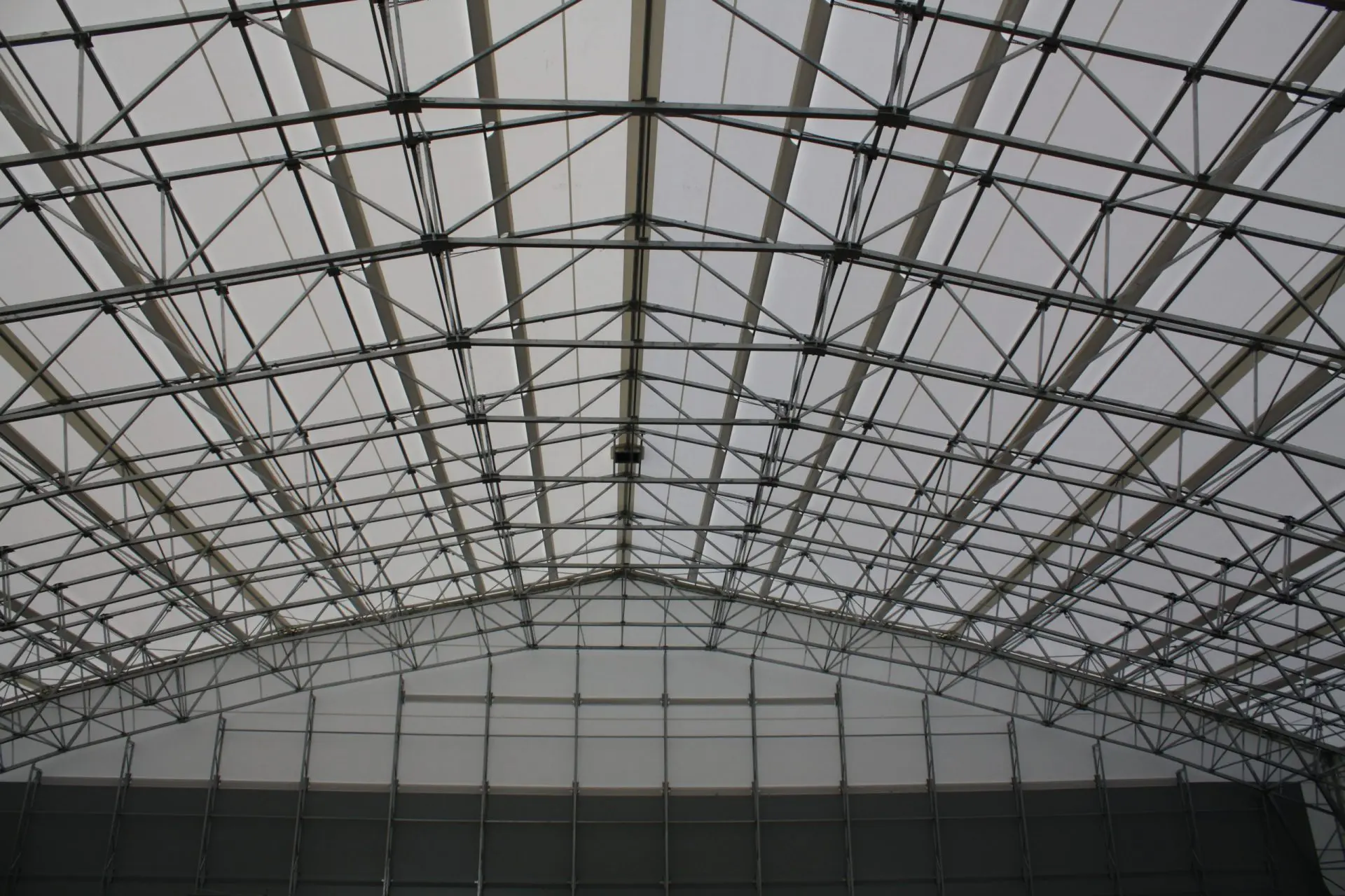 Fabric structure facility for waste packaging management