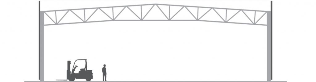 Montažna hala z atiko