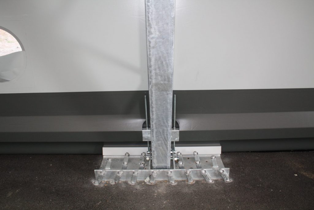 Zelthalle Fundamente