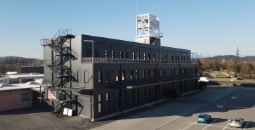 Three-storey multipurpose steel building