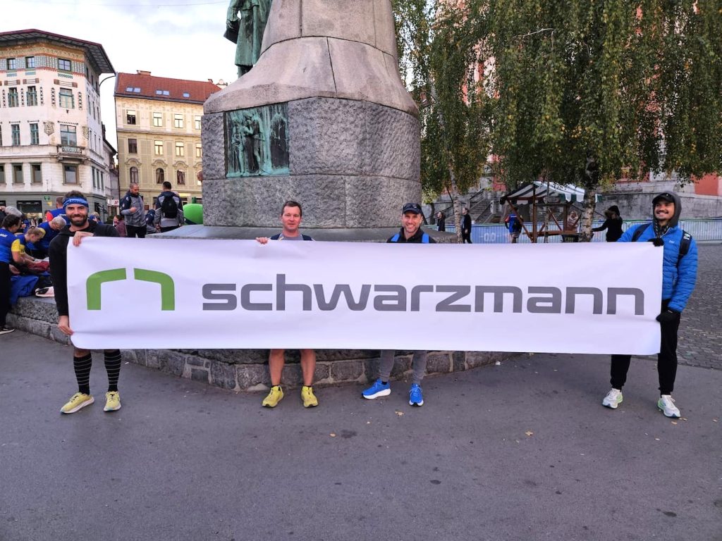 Schwarzmann running team at the 29th Ljubljana Marathon.