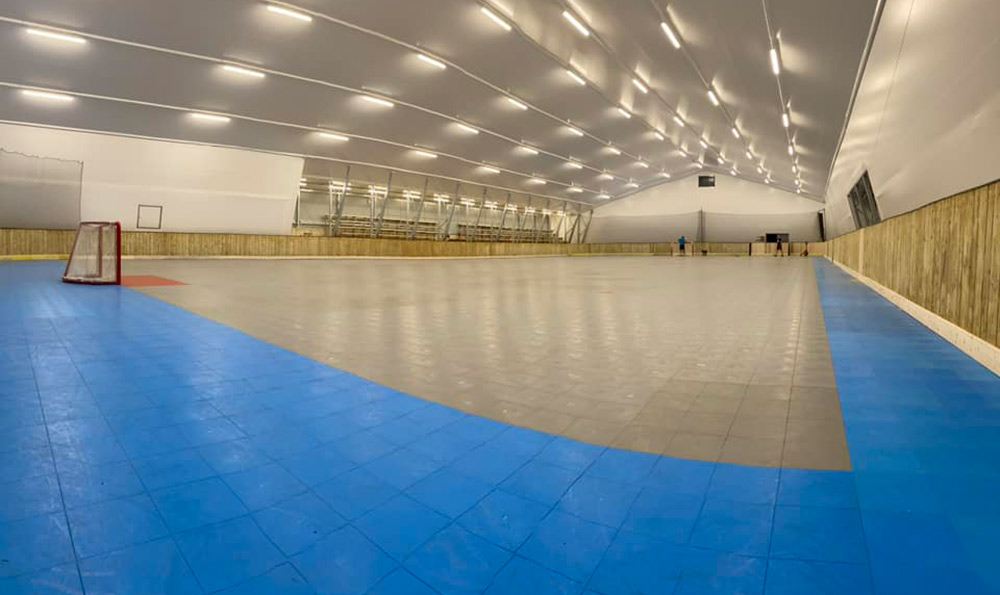 PVC membrane and interior appearance of the facility