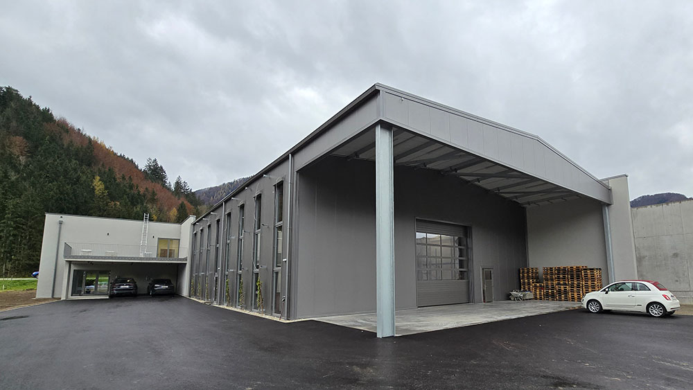Schwarzmann manufacturing facility with integrated storage area, built for ATC Engineering.