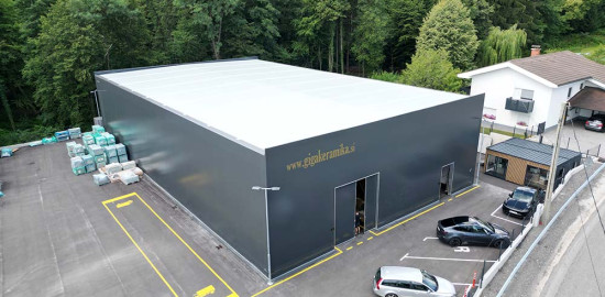 Sales and Warehouse Fabric Structure for Keramika Žunko